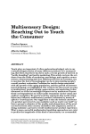 Multisensory design: Reaching out to touch the consumer