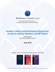 Auditor Liability and Professional Skepticism: A Look at Lehman