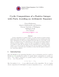 Cyclic Compositions of a Positive Integer with Parts Avoiding an