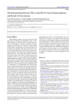 The Relationship Between XRCC1 and XRCC6 Genes