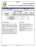 9 V to 36 Vin dc, Constant Current LED Driver