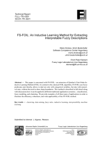FS-FOIL: An Inductive Learning Method for Extracting Interpretable