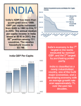 India GDP Per Capita India`s GDP has more than quadrupled since