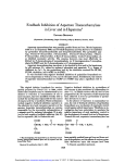 Feedback Inhibition ofAspartate