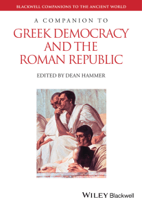 A Companion to Greek Democracy and the