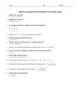 Algebra 2 Learning Check #2 (Quarter 2 Test) Study Guide