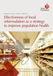 Effectiveness of food reformulation as a strategy to improve