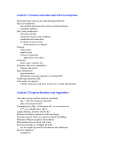 Lecture 1 Course overview and intro to enzymes