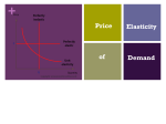 Price Elasticity of Demand