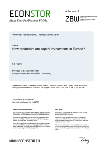 How productive are capital investments in Europe?