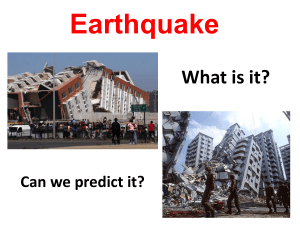 Earthquake - SchoolNova