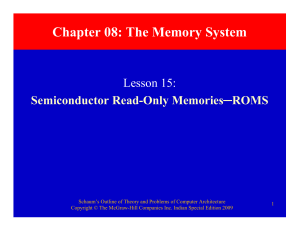 Chapter 08: The Memory System