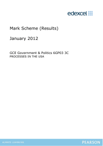 Mark scheme - Edexcel