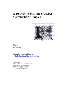 The Globalization of Juvenile Justice