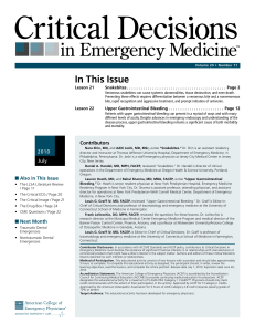 In This Issue - ACEP SSO Service