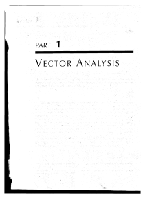 VECTOR ANALYSIS