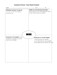 Frayer Model Template