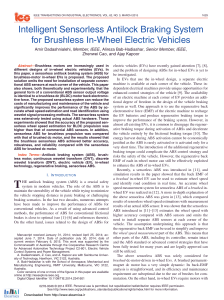 Intelligent Sensorless Antilock Braking System for Brushless In