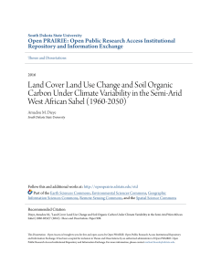 Land Cover Land Use Change and Soil Organic Carbon Under