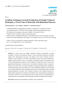 Grafting Techniques towards Production of Peptide-Tethered
