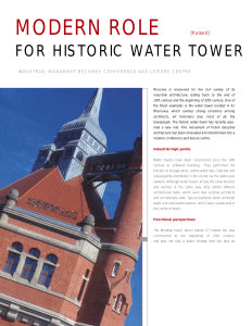 Modern role for historic water tower