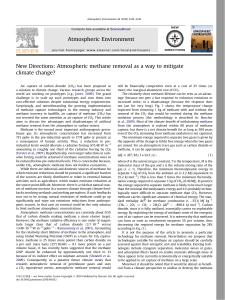 New Directions: Atmospheric methane removal as a way to mitigate