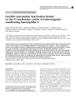 Familial nonrandom inactivation linked to the X inactivation