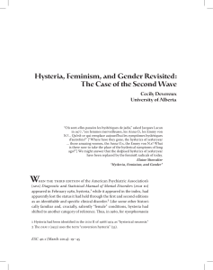 Hysteria, Feminism, and Gender Revisited