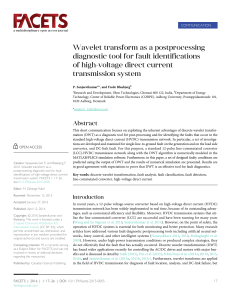 Wavelet transform as a postprocessing diagnostic tool for fault