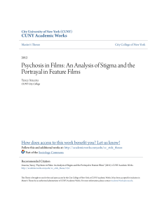 Psychosis in Films: An Analysis of Stigma and the Portrayal in