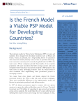 Is the French Model a Viable PSP Model for Developing Countries?