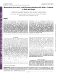 Metabolism, Excretion, and Pharmacokinetics of S-Allyl-L