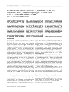 The nonenzymatic subunit of pseutarin C, a