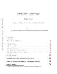 Inflationary Cosmology