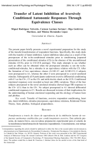 Transfer of Latent Inhibition of Aversively Conditioned