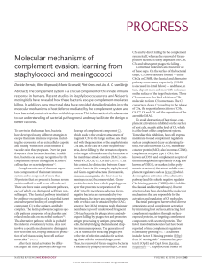 Molecular mechanisms of complement evasion: learning from