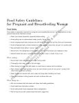 Food Safety Guidelines for Pregnant and Breastfeeding Women