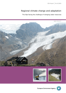 Regional climate change and adaptation — The Alps facing