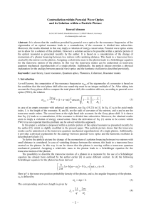 Contradiction within Paraxial Wave Optics and its - LAS