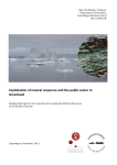 Exploitation of natural resources and the public sector in Greenland