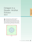 Octagon in a Square: Another Solution