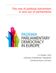 The rise of political extremism in and out of parliaments