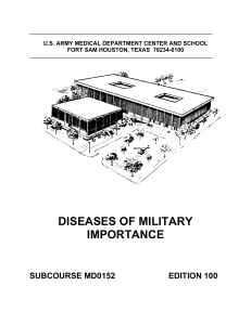 diseases of military importance