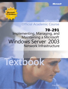 Implementing, Managing, and Maintaining a Microsoft