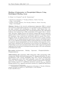 Binding of Imipramine to Phospholipid Bilayers Using