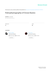 Paleophysiography of Ocean Basins