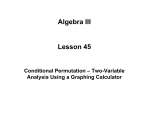 Algebra III Lesson 45