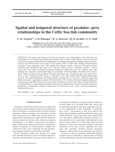 Spatial and temporal structure of predator–prey relationships in the