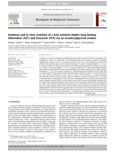 Synthesis and in vitro activities of a new antiviral duplex drug linking