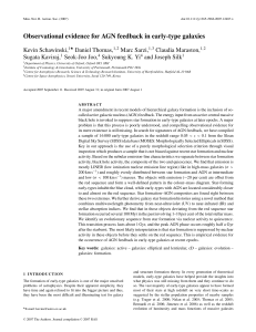 Observational evidence for AGN feedback in early